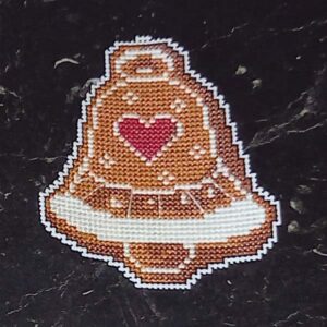 broderad pepparkaksklocka